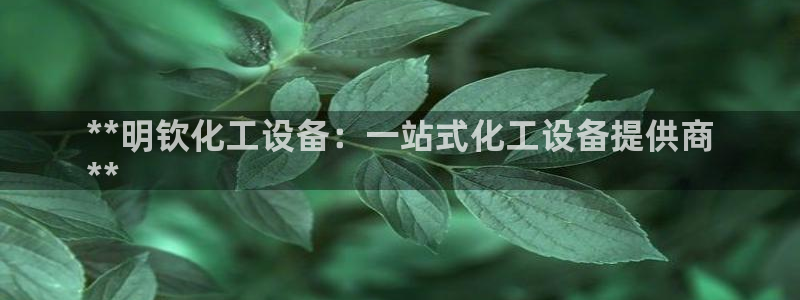 门徒平台注册登陆失败原因：**明钦化工设备：一站式