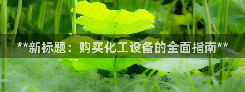 门徒平台怎么样才能赚钱：**新标题：购买化工设备的