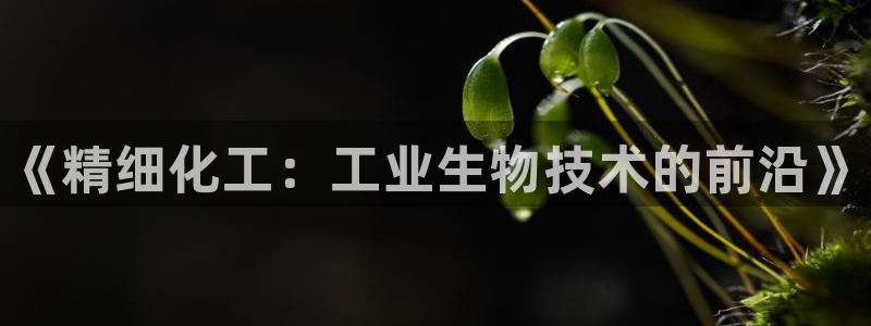 门徒平台注册中心官网：《精细化工：工业生物技术的前